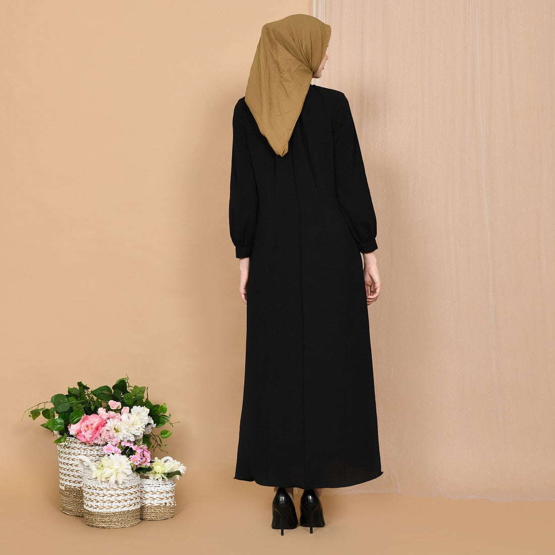 EPC Gamis Ava - Black ( Free Masker )