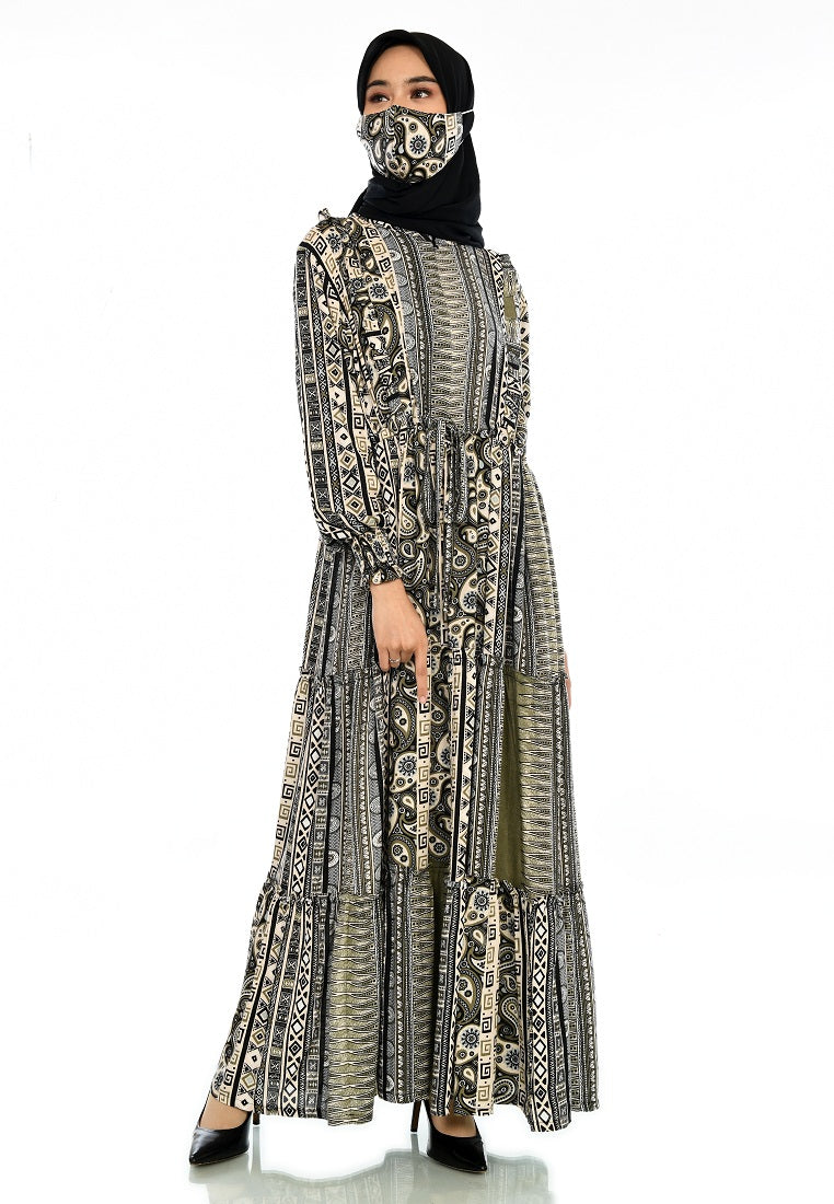 EPC Gamis Homedress Ophelia - Black (FREE Masker)