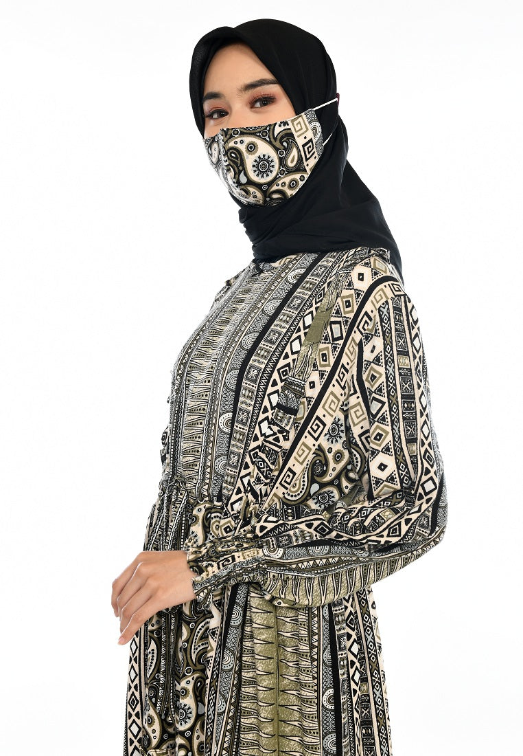 EPC Gamis Homedress Ophelia - Black (FREE Masker)