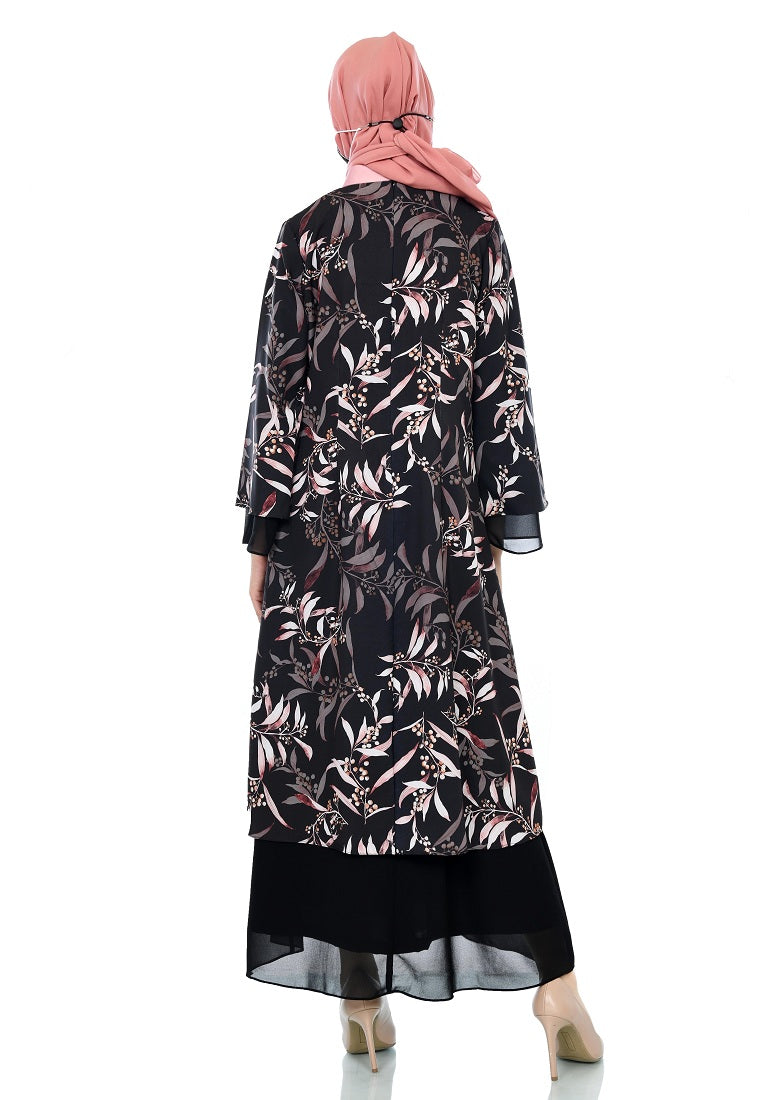 Gamis Jacyntha Black ( FREE Masker )
