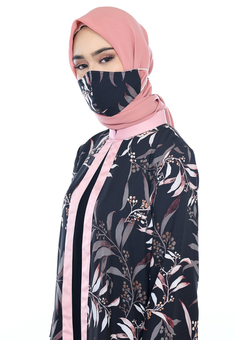 Gamis Jacyntha Black ( FREE Masker )