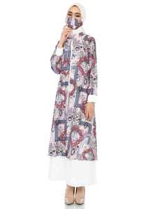 EPC Gamis Yolanda Lavender ( FREE Masker )