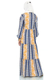 EPC Gamis Homedress Stephanie - Cream ( Floral Lemon ) ( FREE Masker )