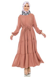 EPC Gamis Homedress Agatha - Milo Brown (Free Masker, Busui Friendly, Fit to XXXL)