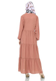 EPC Gamis Homedress Agatha - Milo Brown (Free Masker, Busui Friendly, Fit to XXXL)