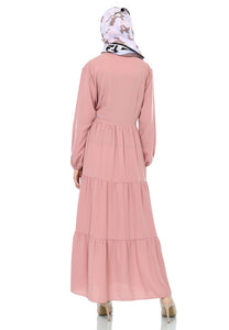 EPC Gamis Homedress Agatha - Dusty Pink (Free Masker, Busui Friendly, Fit to XXXL)