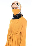 Gamis Homedress Agatha - Mustard Yellow (Free Masker, Busui Friendly, Fit to XXXL)