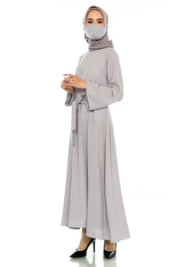 EPC Gamis Natalie - Light Grey ( Free Masker )