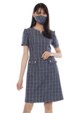 EPC Lumiere Dailywear - Gerbera Dress Navy (Free masker & box cantik)