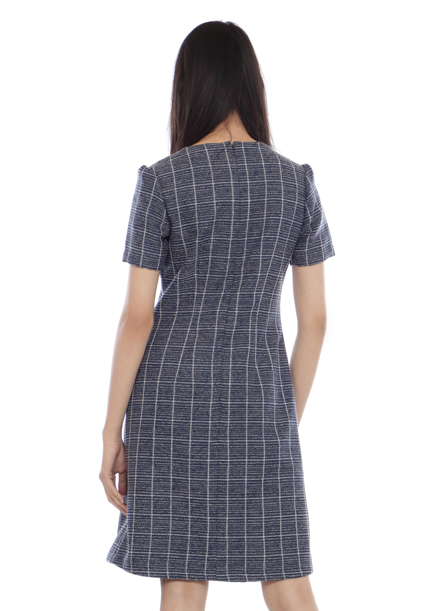 EPC Lumiere Dailywear - Gerbera Dress Navy (Free masker & box cantik)