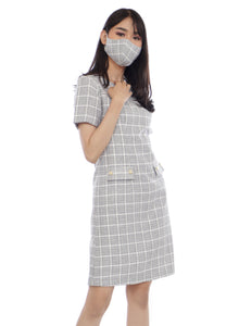 EPC Lumiere Dailywear - Gerbera Dress Grey (Free masker & box cantik)