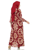 Gamis Homedress Sophia - Maroon (Free Masker)