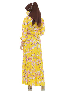 Gamis Homedress Cora - Lemon (Free Masker)