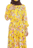 Gamis Homedress Cora - Lemon (Free Masker)
