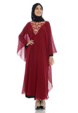 EPC Kaftan Roxane Maroon ( Free Masker )