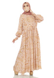 Gamis Homedress Sophia - Cream (Free Masker)