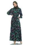 Gamis Homedress Eliana - Navy Blue (Free Masker)