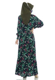 Gamis Homedress Eliana - Navy Blue (Free Masker)