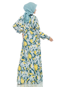 Gamis Homedress Penelope - Tosca Green (Free Masker)