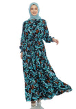 Gamis Homedress Eliana - Black (Free Masker)