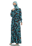 Gamis Homedress Eliana - Black (Free Masker)
