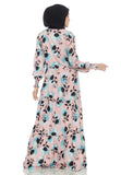 Gamis Homedress Azita - Peach (Free Masker)