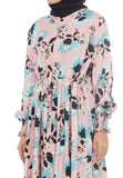 Gamis Homedress Azita - Peach (Free Masker)