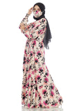 Gamis Homedress Azita - Cream (Free Masker)
