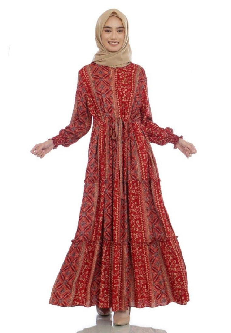 EPC Gamis Homedress Callie Red (Free Masker)