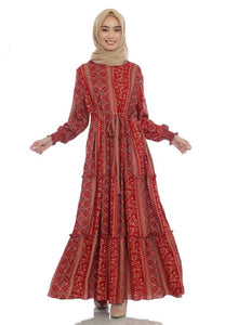 EPC Gamis Homedress Callie Red (Free Masker)