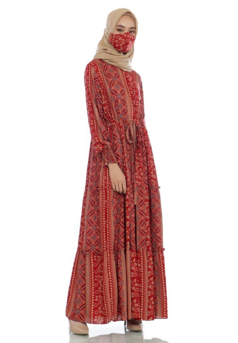 EPC Gamis Homedress Callie Red (Free Masker)