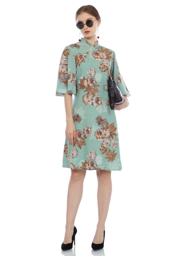 Lumiere Dailywear - Daisy Dress - Jade Green (Free Masker) (Free Box Cantik)