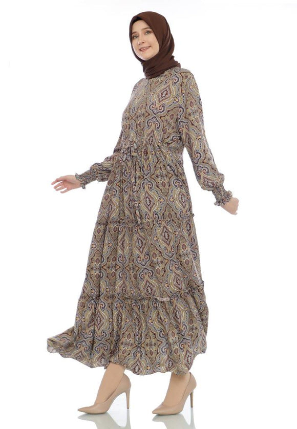 EPC Gamis Homedress Anastasia Beige (Free Masker)