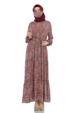 Gamis Homedress Anastasia - Red (Free Masker)