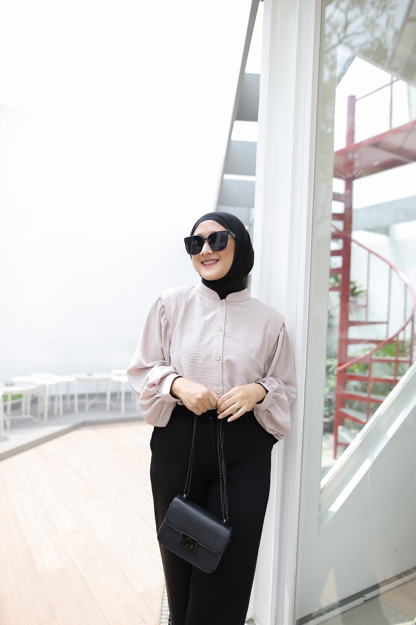 EPC Blouse Naomi - Nude Pink ( Free Masker )