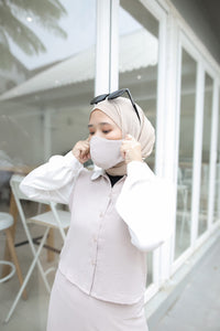 EPC Layla Set Skirt and Top - Cream ( Free Masker )