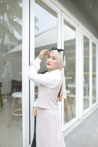 EPC Layla Set Skirt and Top - Cream ( Free Masker )