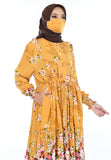 EPC Gamis Homedress Maya - Yellow ( FREE Masker )