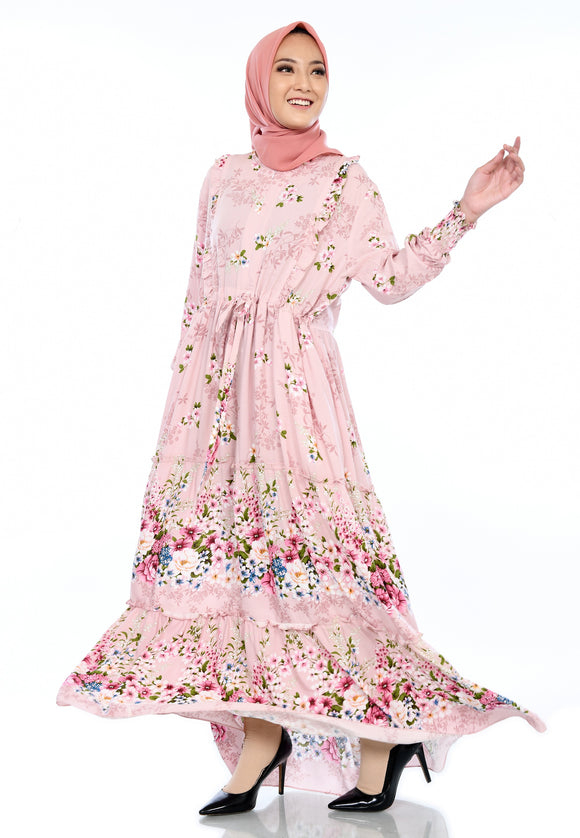 EPC Gamis Homedress Maya - Baby Pink ( FREE Masker )