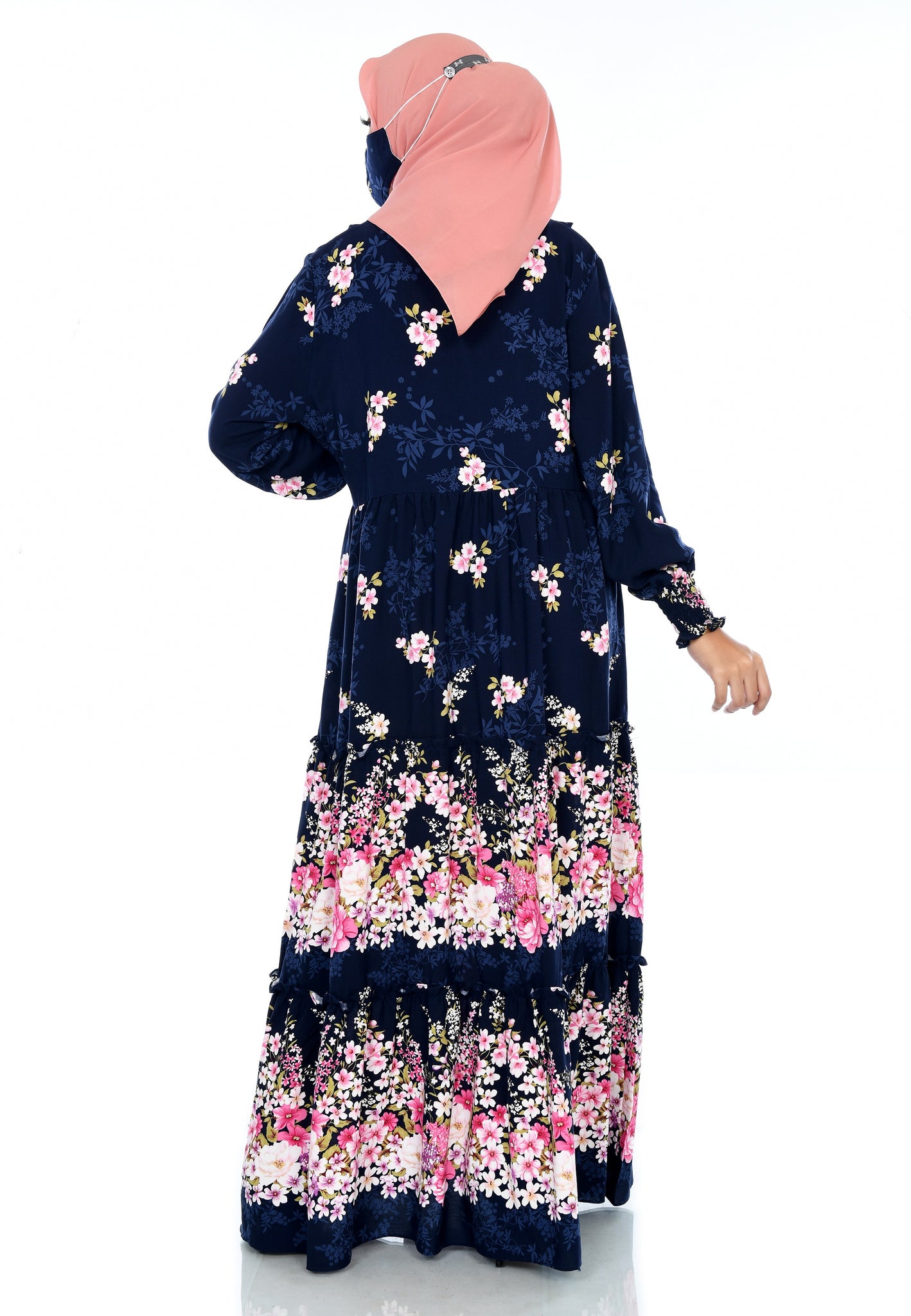 EPC Gamis Homedress Maya - Navy Blue ( FREE Masker )