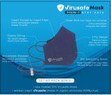 EPC Virusafe Mask (Full Cover, Stopper Design, 3+1 Ply, Free Virusafe Antivirus Insert JAPAN)